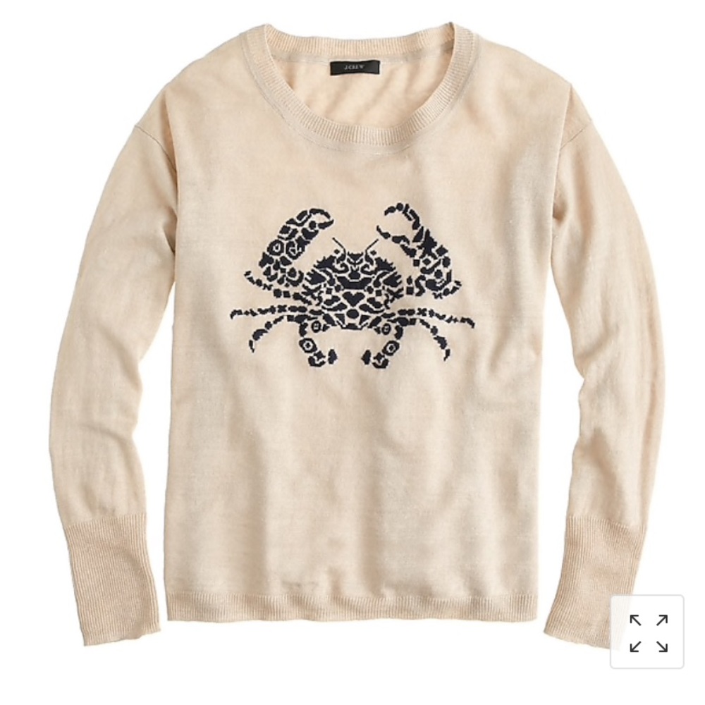 Rare J.Crew Crab 🦀 Sweater